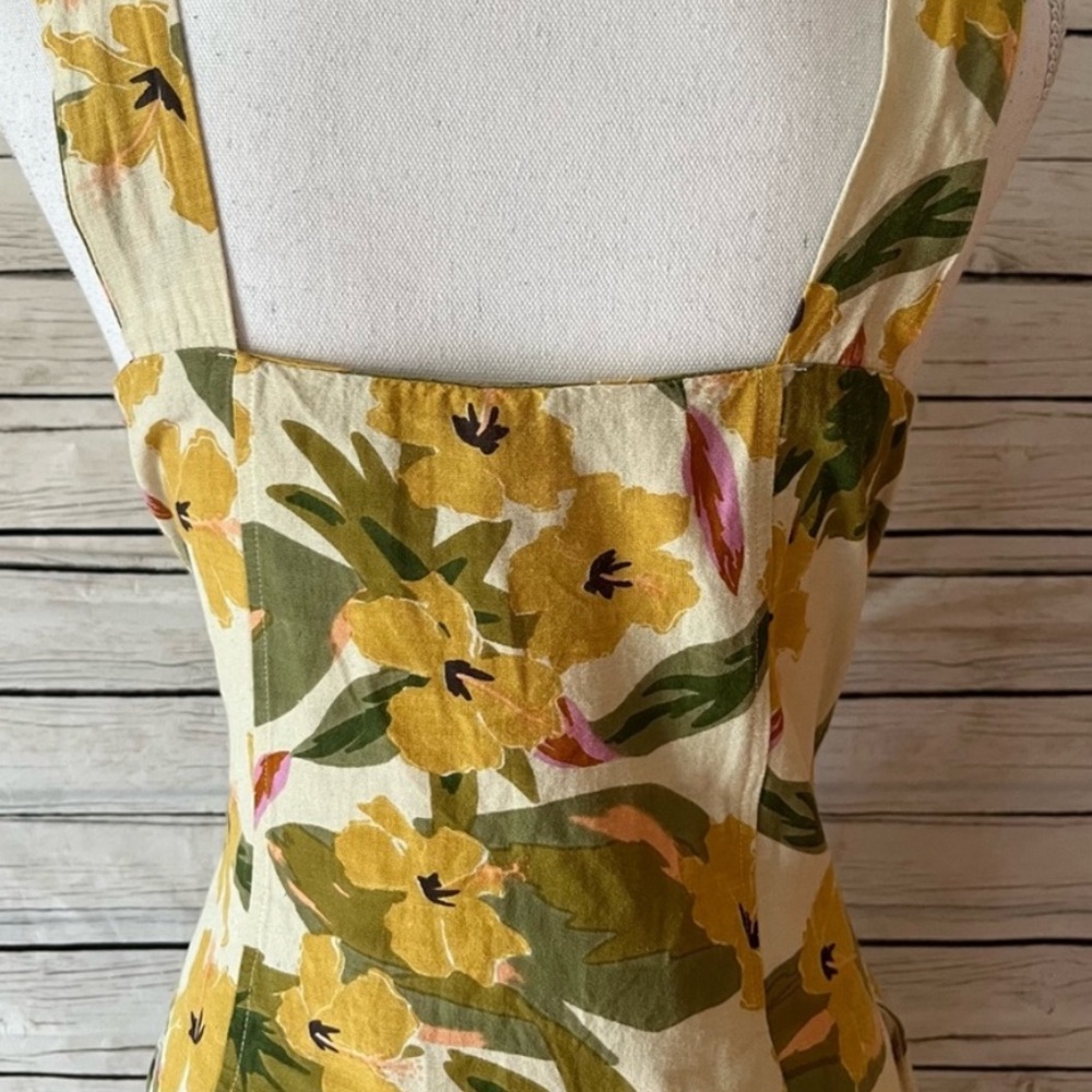 L*Space Floral Linen Blend Dress Mykonos in Ibiza - Picture 7 of 13